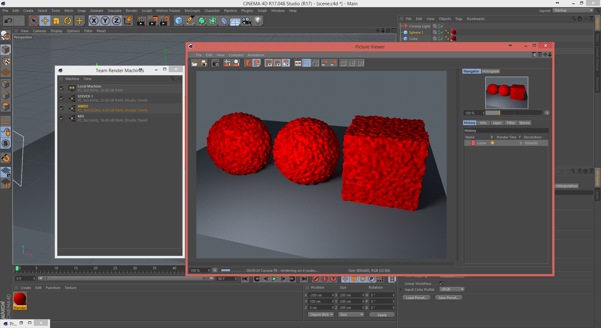 cinema 4d studio downloads team render