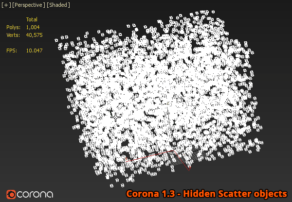 Corona Renderer - Scatter Hidden 1.3
