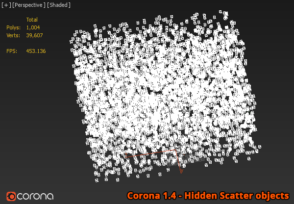 Corona Renderer - Scatter Hidden 1.4