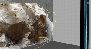 Rock mesh from photogrammetry