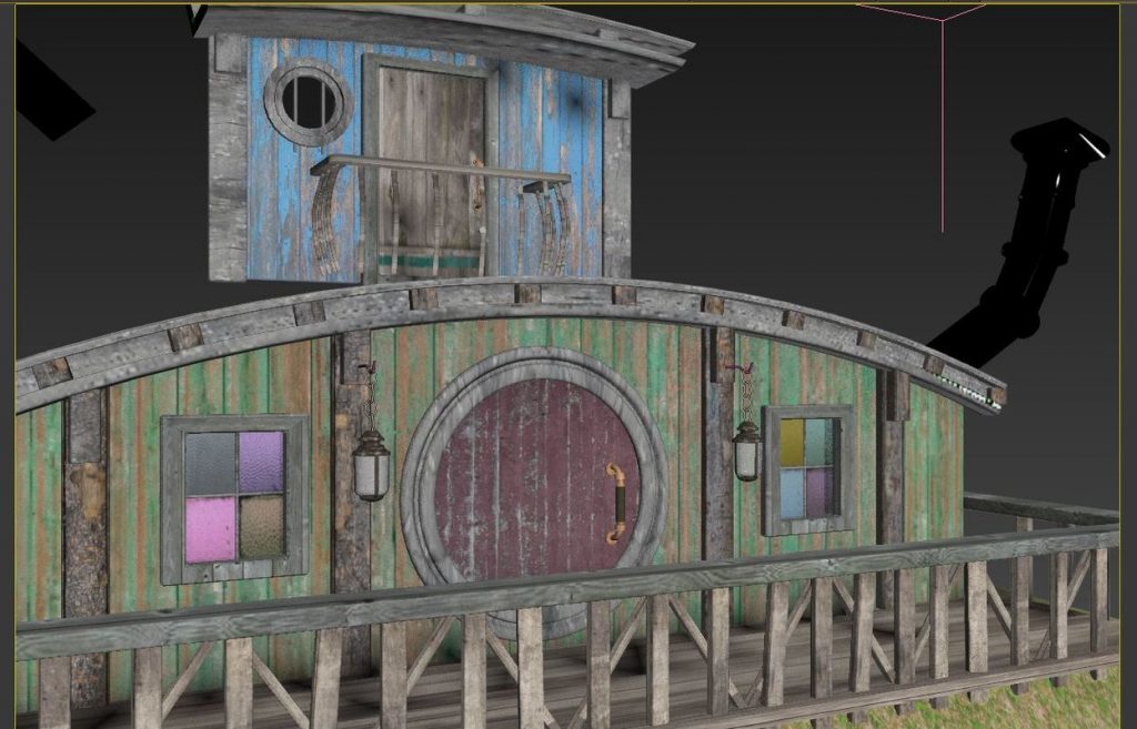 Hobbit House texturing 01