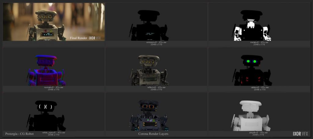 08 IXOR CG Robot Render Layers