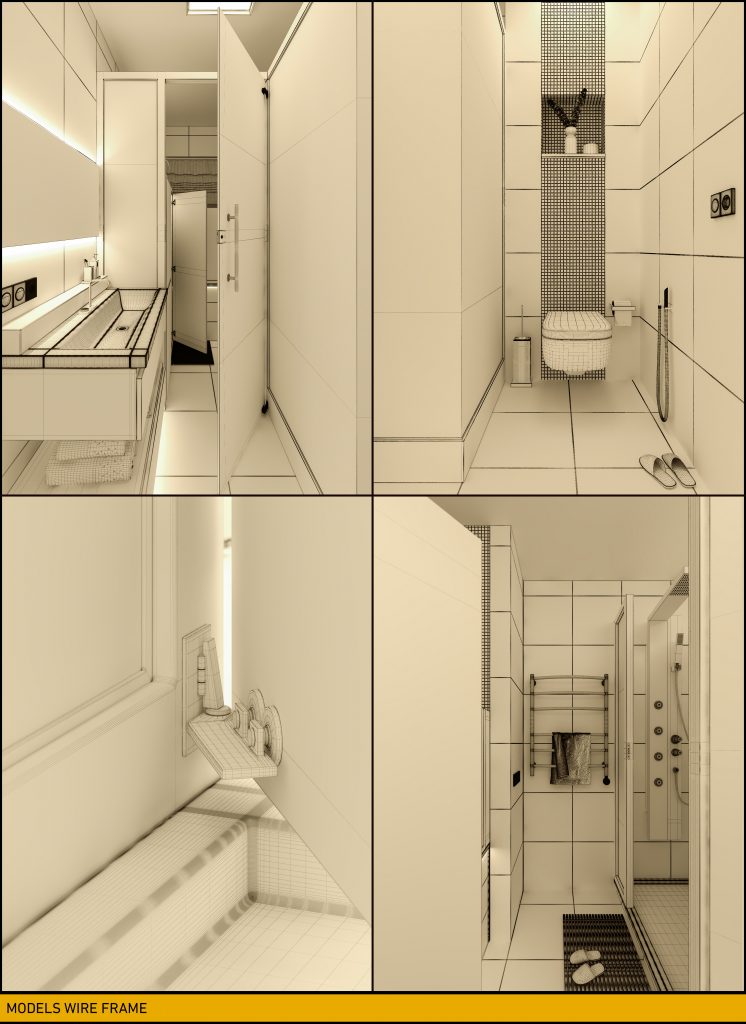 Mohammadreza Mohseni Nuremberg Bathroom Geometry from different camera angles