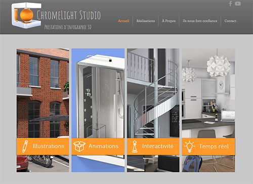 ChromeLight Studio home page