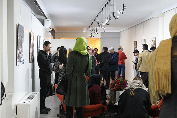 Milad Kambari, photo from the exhibition in Tehran