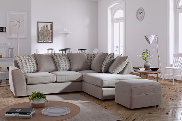 Pikcells, Initial Corona Renderer test results from 2015 using 3D scanned sofa model.