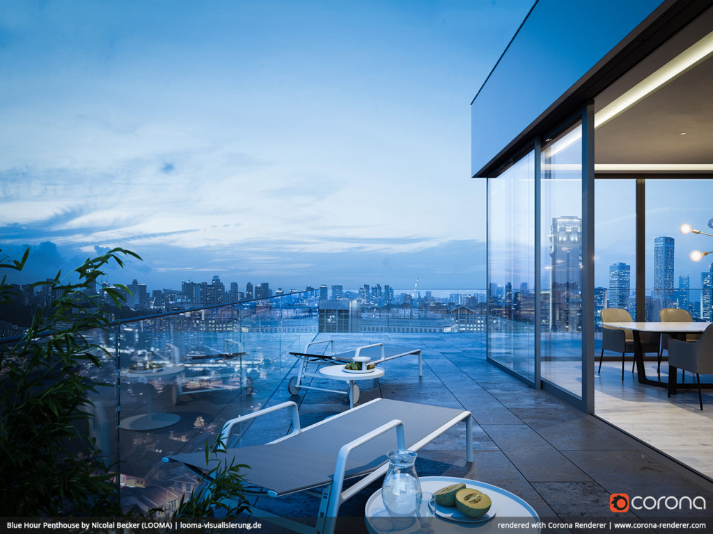 Blue Hour Penthouse 02 by Nicolai Becker