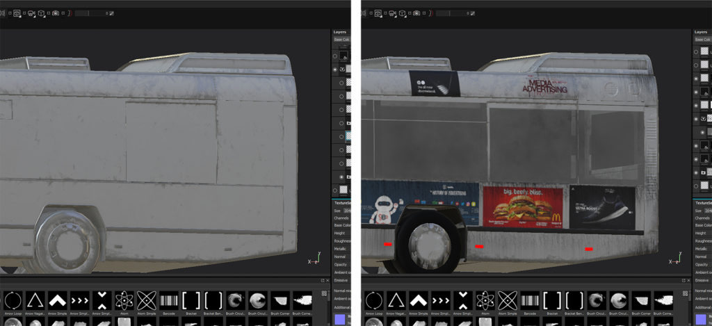 Davide Calabrò, using Substance Painter to texture the bus