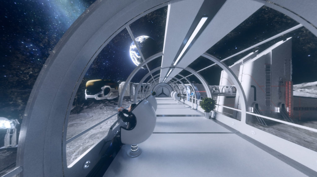 Stratostorm, Lunar City environment created for a VR project for Mercedes