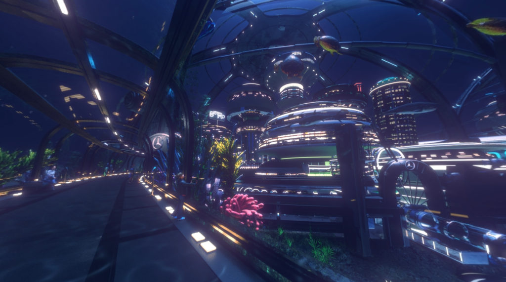Stratostorm, Water City environment created for a VR project for Mercedes