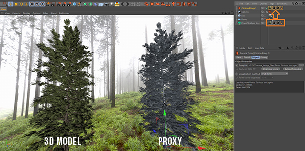 Corona for Cinema 4D Proxy