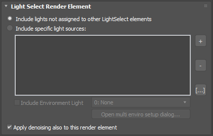 The "Rest(unassigned)" LightSelect can now be denoised