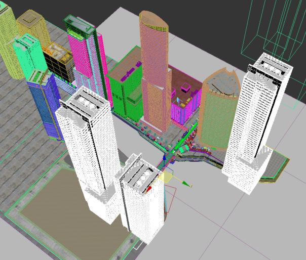 Lê Anh Nhân - Having surrounding buildings to reflect ensures realism for the glass materials in the windows