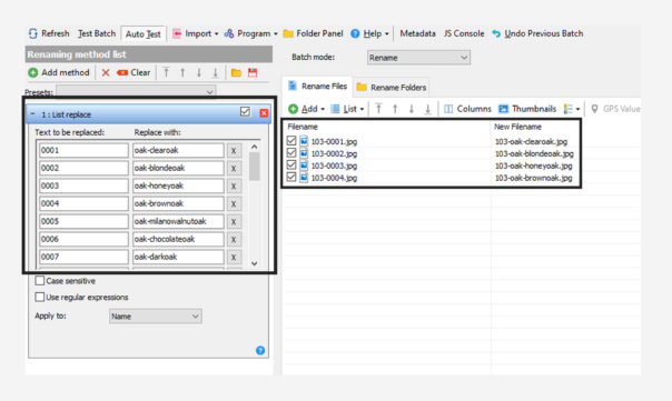 Naming Automation - Massive Product Rendering