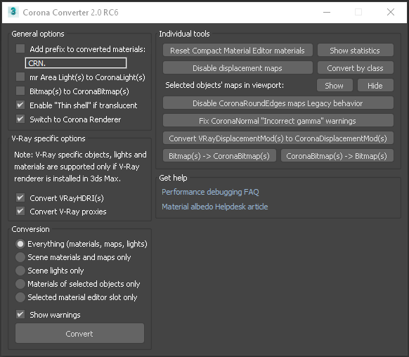 Corona Renderer 7 for 3ds Max - new Corona Converter